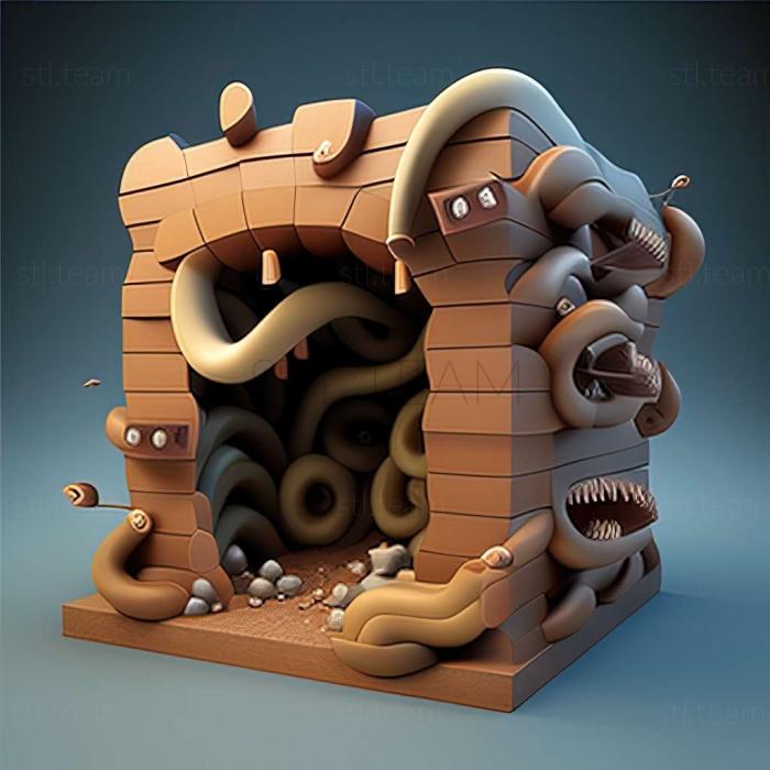 3D model Worms Forts Under Siege game (STL)